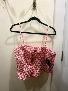 Roller Rabbit x Target Floral Smocked Crop Tank Top - Women